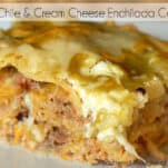 green chile enchilada casserole