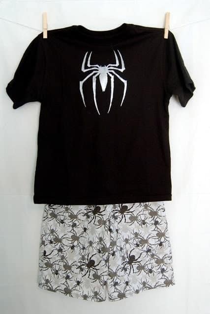 Scary Spider Shirt and Shorts