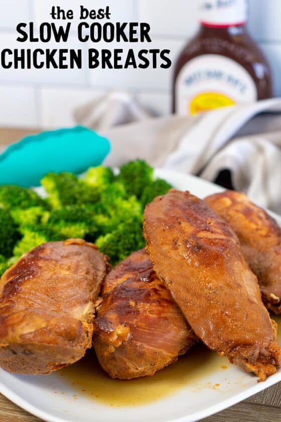 Barbecue Chicken Breasts in the Crock Pot