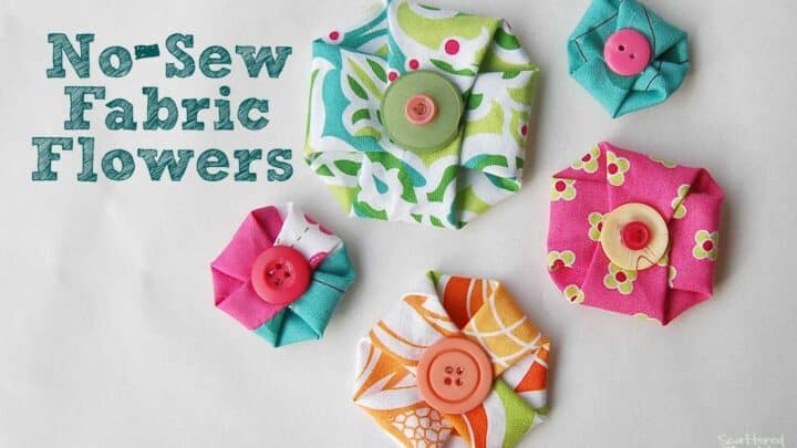 No Sew Fabric Flowers
