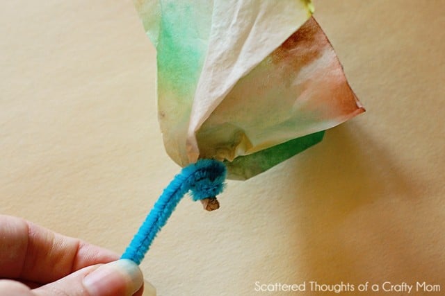 coffee filter flower craft