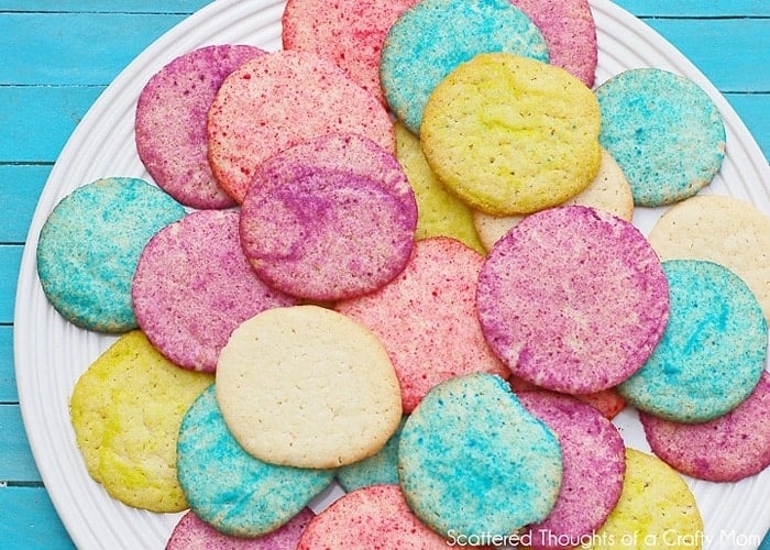 Easy Rainbow Sugar Cookies from Scattered Thoughts of a Crafty Mom