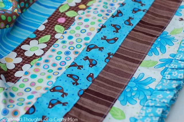 Jelly roll stripwork dress