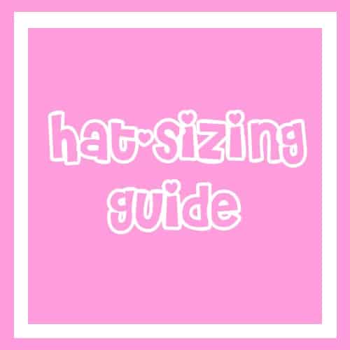 Hat Sizing Chart  Crochet hat size chart, Hat size chart, Crochet