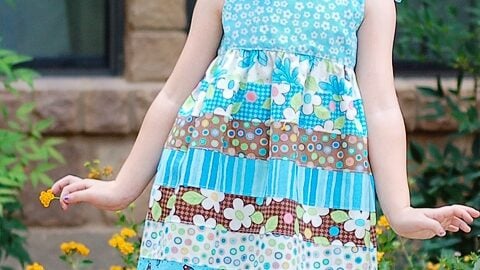Image for Jelly Roll Stripwork Dress Tutorial