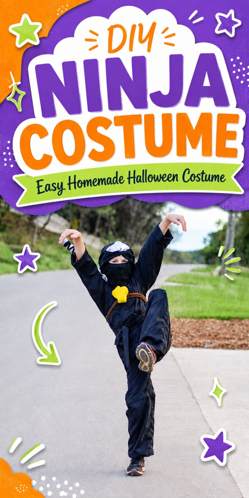 DIY Ninja Costume for kids