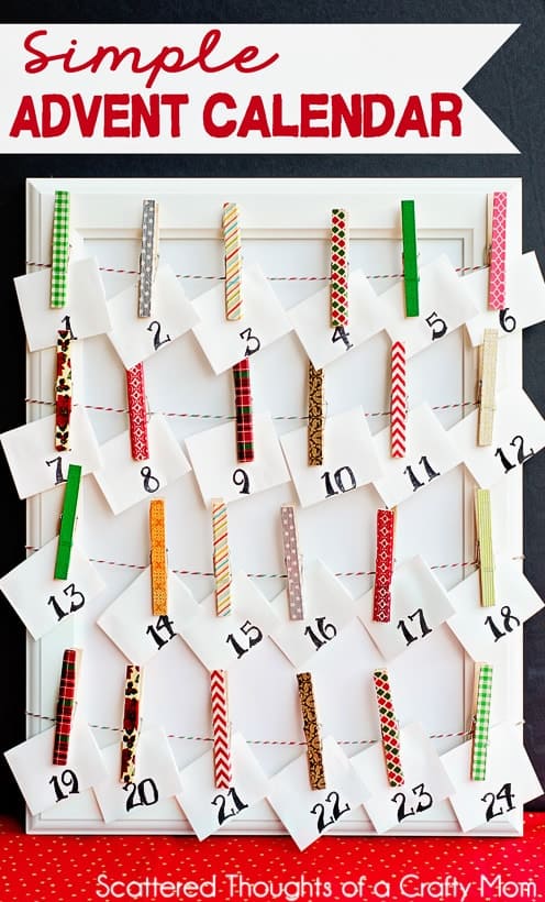 Make a Simple Advent Calendar - Scattered Thoughts of a Crafty Mom by Jamie  Sanders