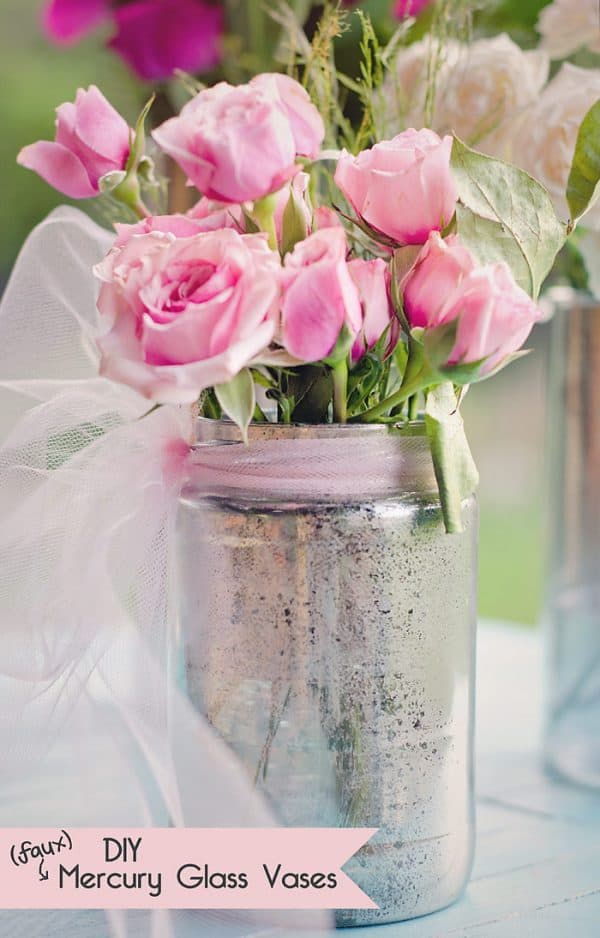 How to Make (faux) Mercury Glass Vases Scattered Thoughts of a Crafty