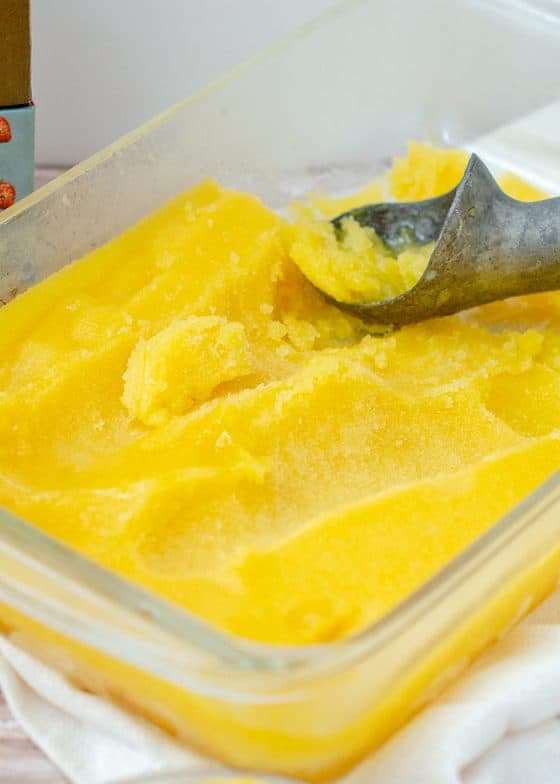 Easy Mango Sorbet Recipe