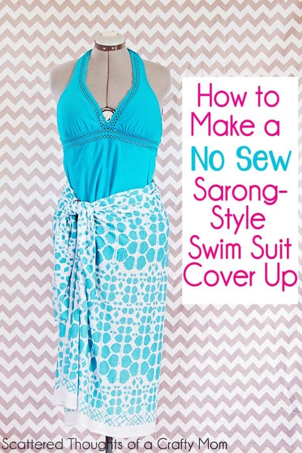 How to make a No Sew Swimsuit Cover Up in two minutes flat!