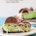 Are you a fan of Mint Chocolate Chip Ice Cream? If you are, hold on to your socks, because I'm about to blow you away with this awesomely easy and delicious Mint Chocolate Chip Ice Cream Pie!