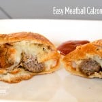 Easy Meatball Calzones