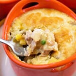 Easy Mini Chicken Pot Pie with Bisquick Topping