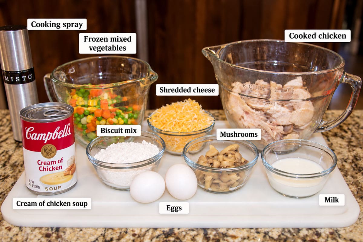 ingredients in mini chicken pot pies