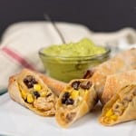 These easy Baked Southwest Eggrolls are the perfect finger food for parties, game day get togethers or even as a quick dinner for the family!