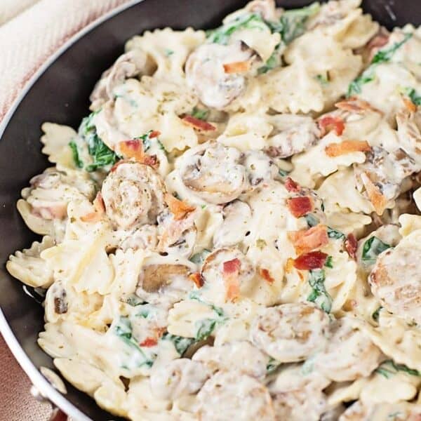 Creamy Mushroom and Sausage Pasta - Scattered Thoughts of a Crafty Mom