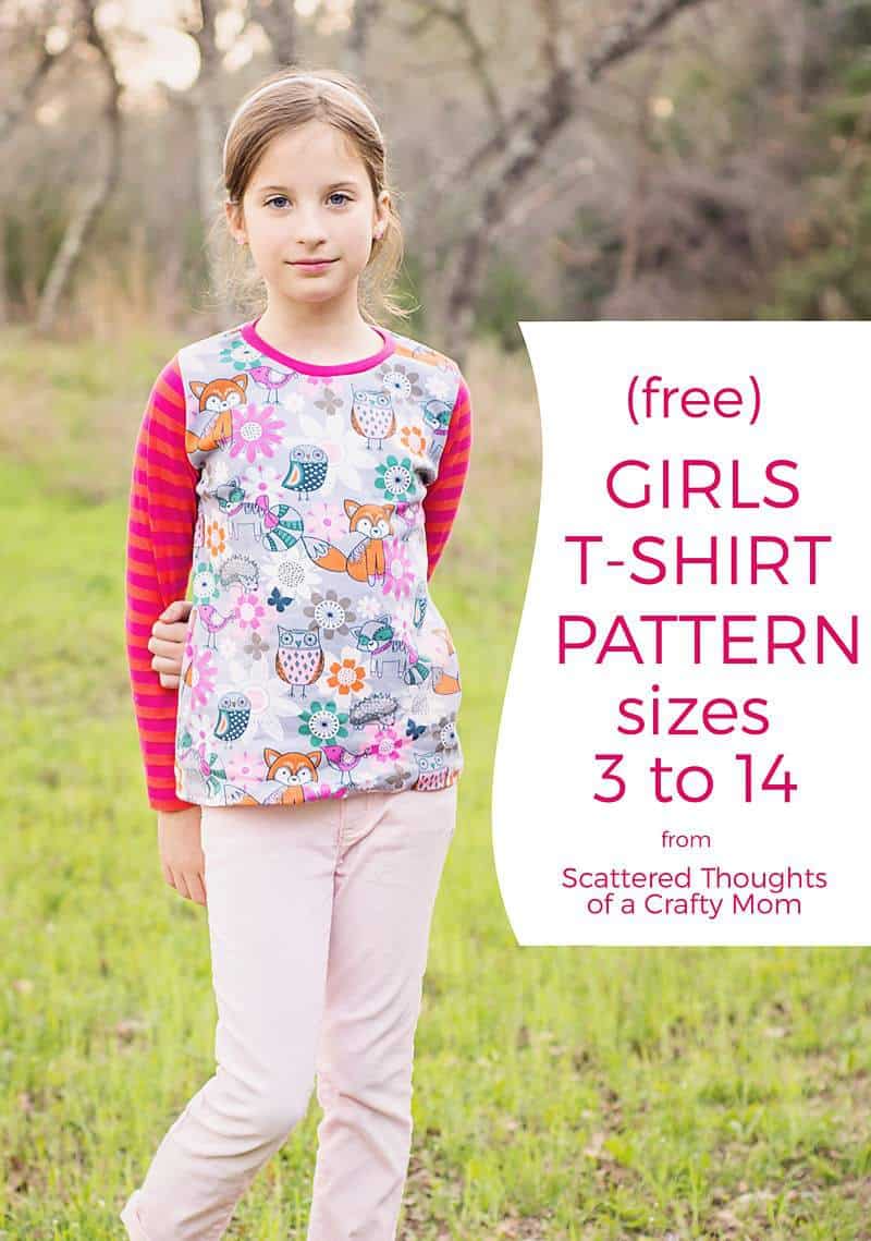 Free T shirt Pattern For Girls sz 3 To 14 Page 3 Of 3 Scattered