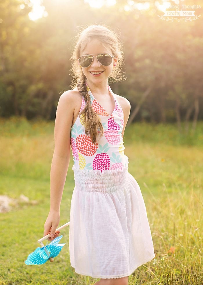 How to sew a quick and easy swimsuit cover up skirt!