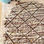 This Espresso Bean and Almond Chocolate Bark is the perfect treat for anyone who loves coffee and chocolate! Be sure to print out the included Father's Day Treat topper as a fabulous Father's Day gift idea!