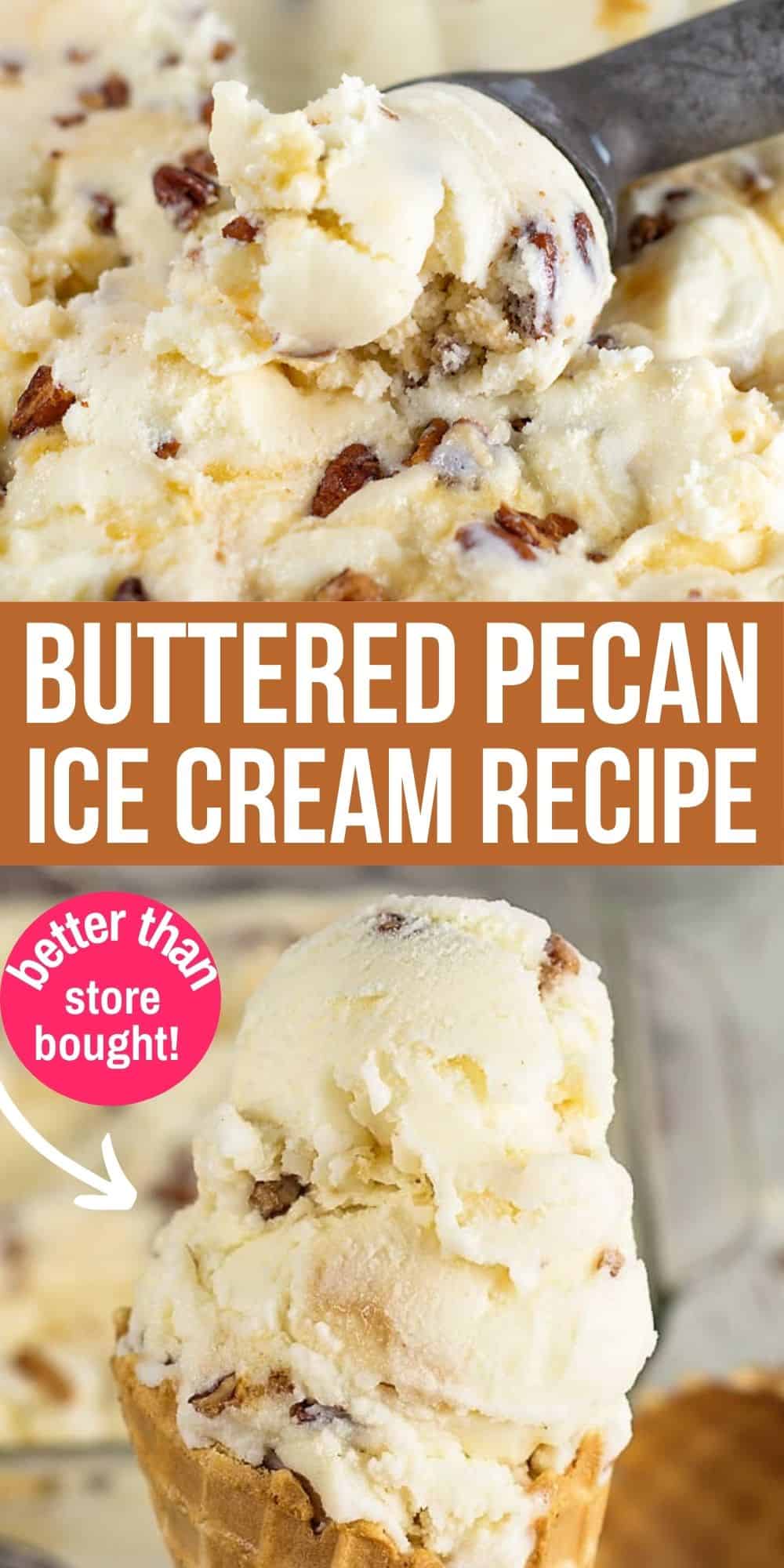 Homemade Butter Pecan Ice Cream Recipe Scattered Thoughts of a Crafty