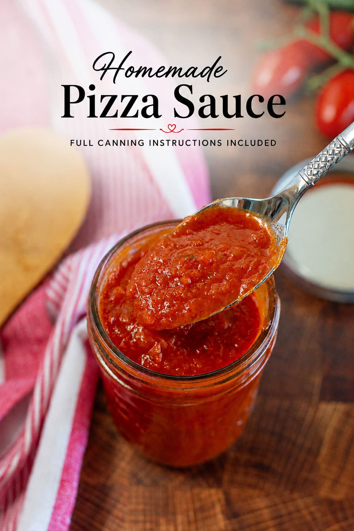 canning homemade pizza sauce recipe