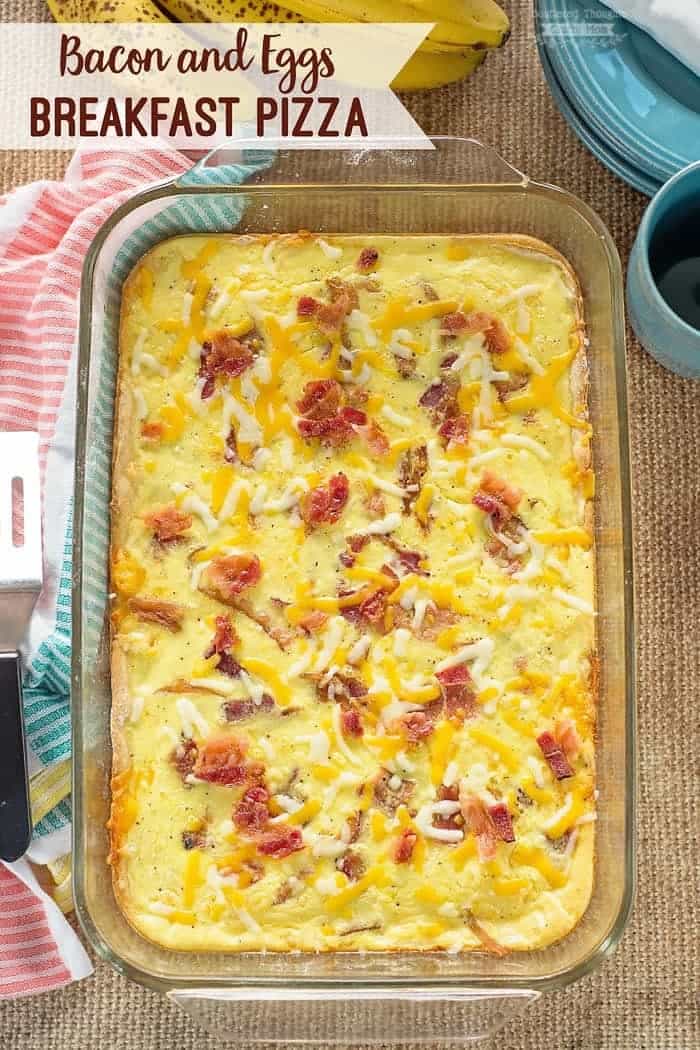 Bacon and Eggs Breakfast Pizza