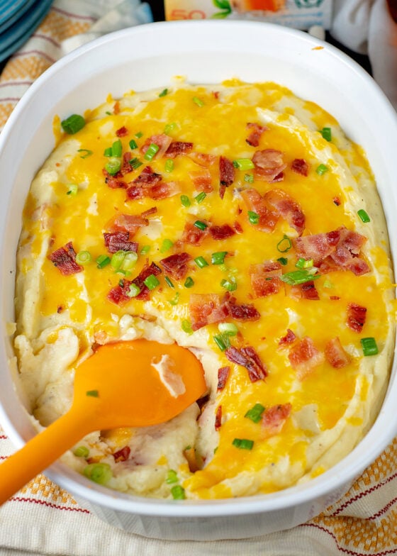 The BEST Loaded Mashed Potato Casserole