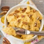 This Whipped Pumpkin Cream Cheese Recipe has all the flavors of fall and is the perfect topping for bagels, waffles and so much more!