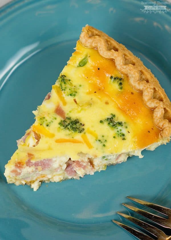 Ham and Broccoli Quiche Recipe