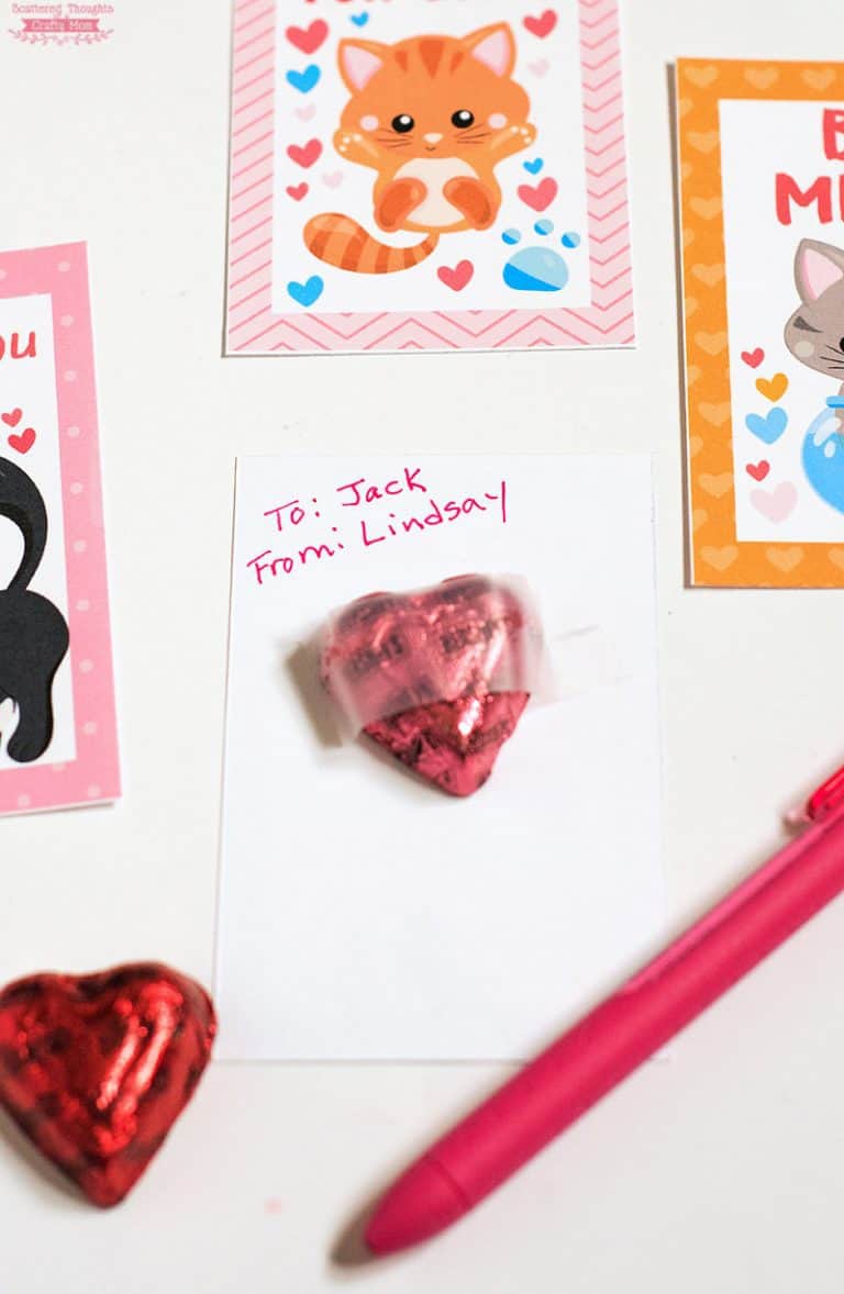 Free Printable Kitten Valentines - Scattered Thoughts of a Crafty Mom ...