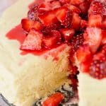 Low Carb Sugar Free Pressure Cooker Strawberry Cheesecake Recipe