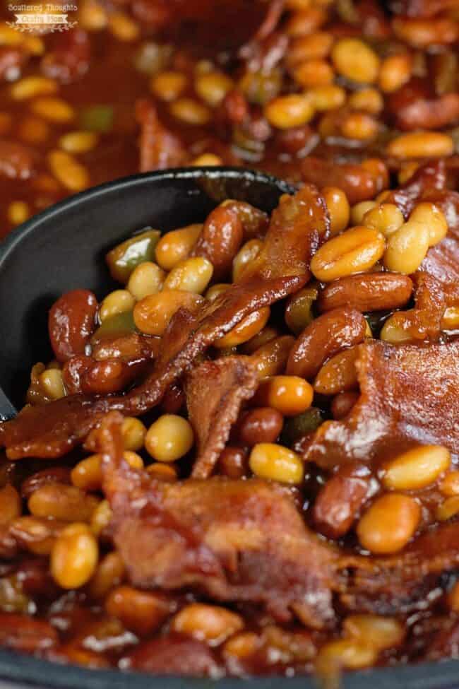 The Best Skillet Barbecue Baked Beans with Bacon Recipe Ever
