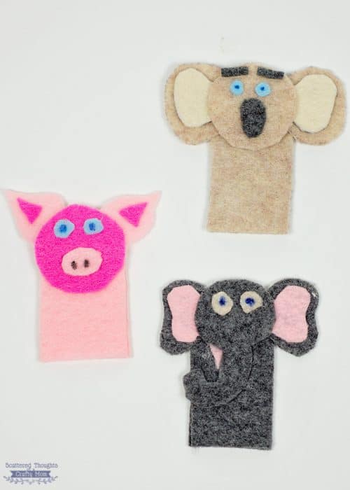How to Make Felt Finger Puppets (crafts for kids) Scattered Thoughts