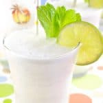You don't want to miss this Frozen Coconut Mojito! The delicious flavors of lime and coconut come together in this ultimate summer frozen cocktail.