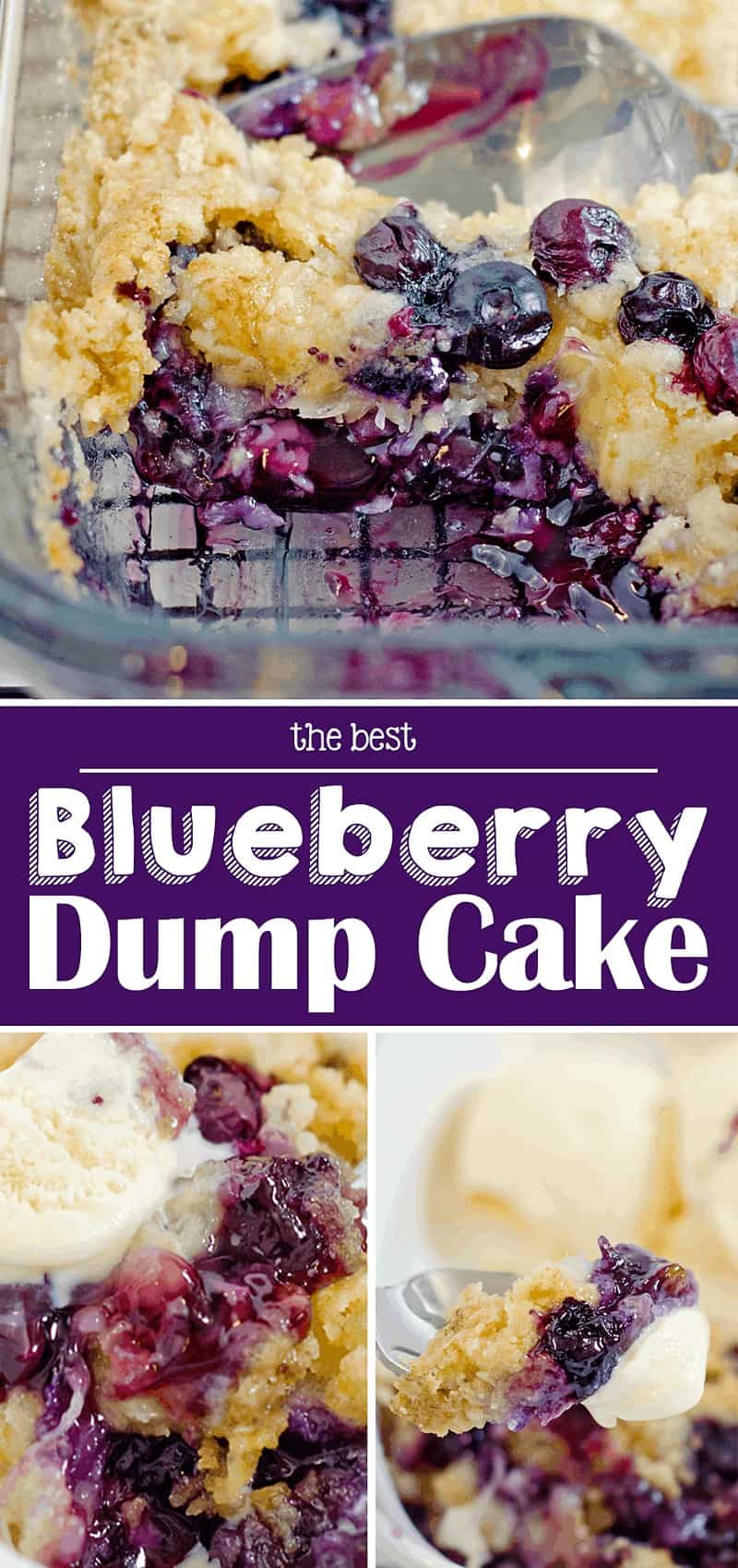 Best Blueberry Dump Cake Recipe - 5 Ingredients, one pan!
