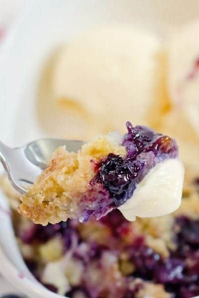 Best Blueberry Dump Cake Recipe - 5 Ingredients, one pan!