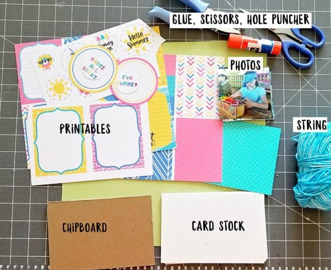 DIY Summer Memory Journal (free printable journal cards