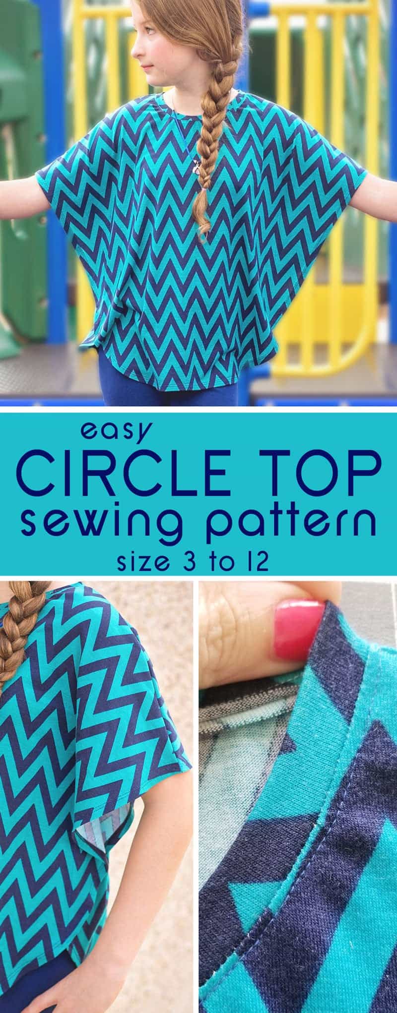Learn how to make a circle top with this free Circle Top Pattern for girls (sz 3 to 12)