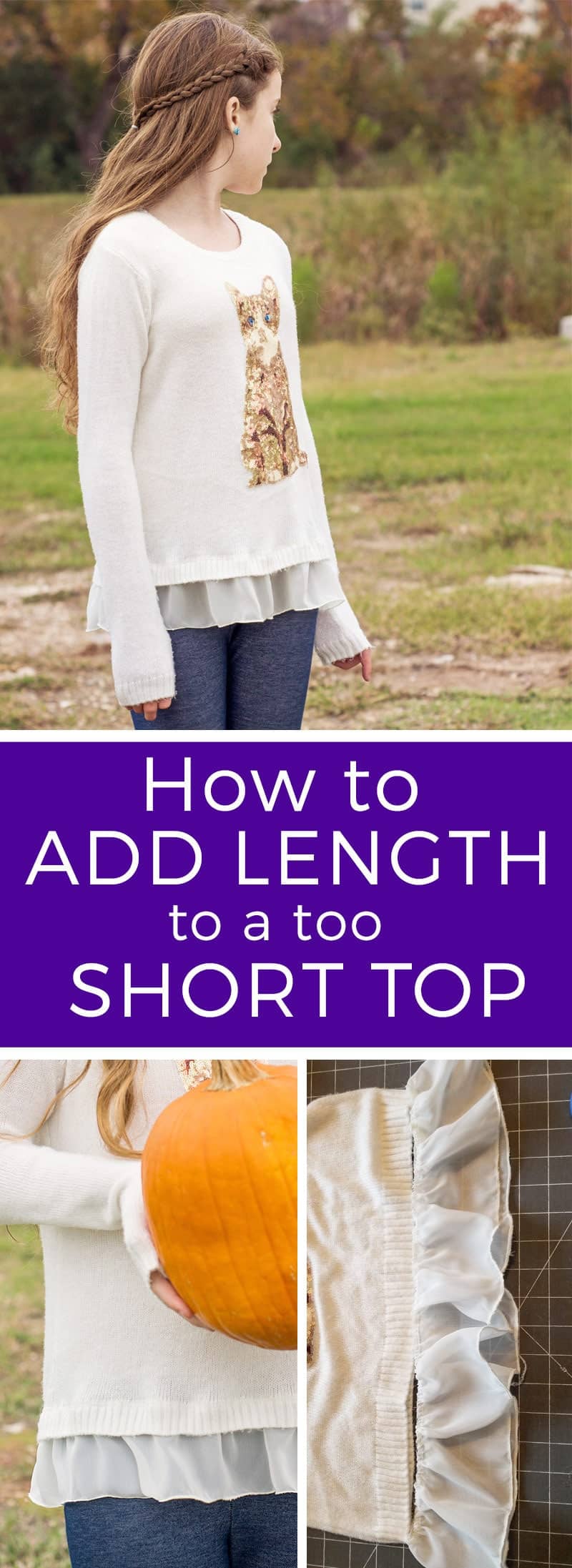 How to Lengthen a Too Short Top