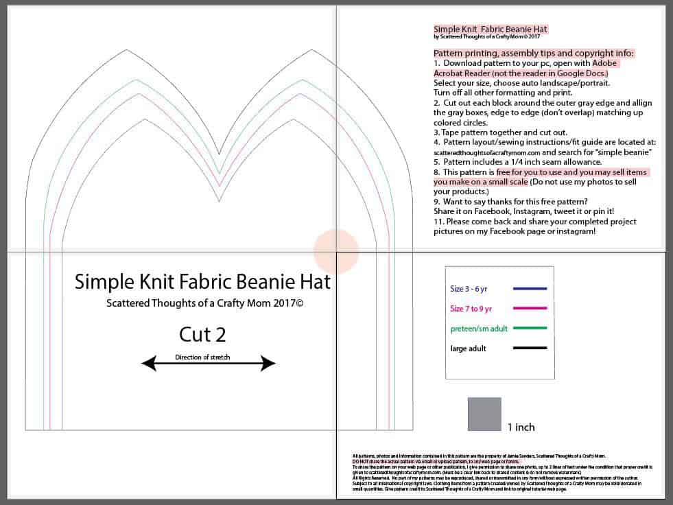 20 Designs Fleece Toque Pattern Nadirangatno