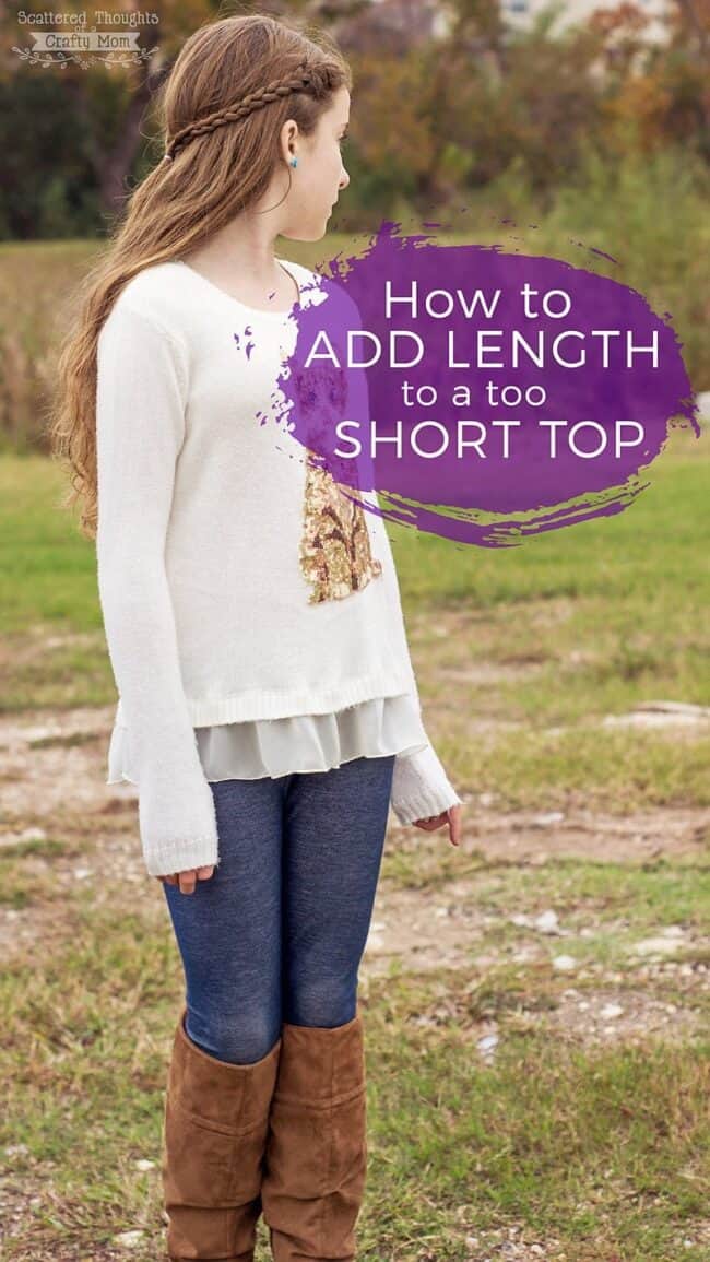 How to Lengthen a Too Short Top Scattered Thoughts of a Crafty Mom by