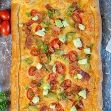 Easy Tomato, Bacon, Avocado Galette Recipe-image