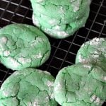 Easy St Patrick's Day Crinkle Cookie