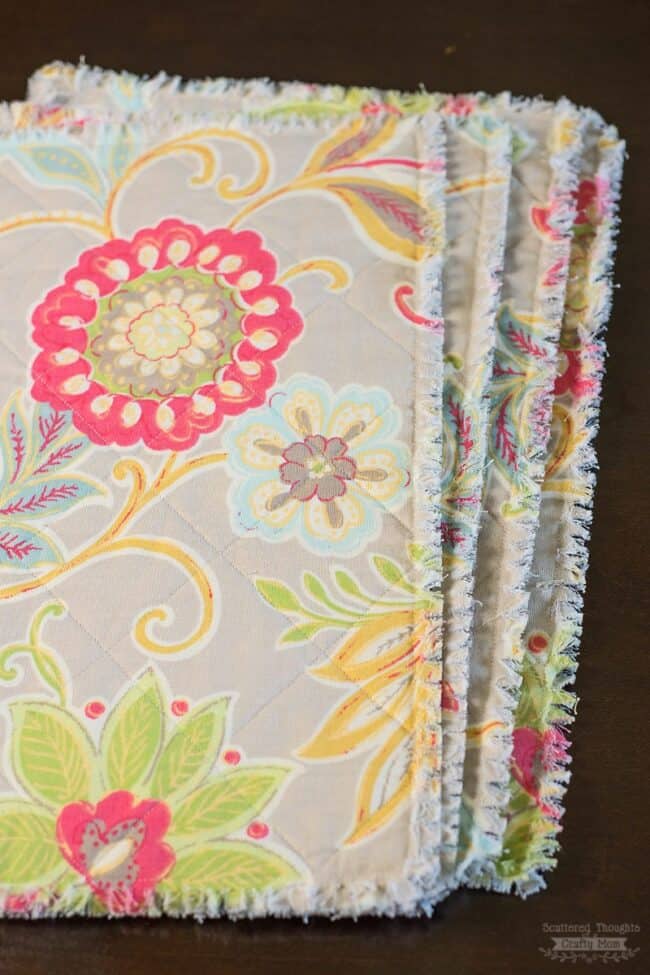 How to make a Rag Quilt Placemat