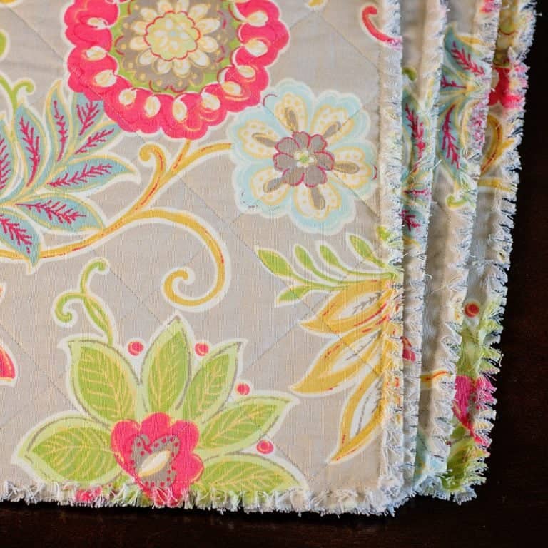 How to make a Rag Quilt Placemat