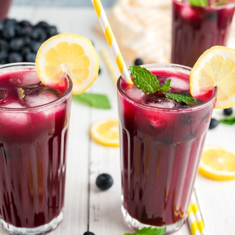 Homemade Blueberry lemonade recipe