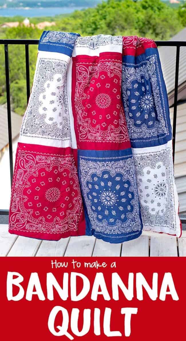 How to Make a Bandana Quilt in just a Few Short Hours!