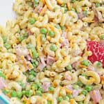 Summer Picnic Pasta Salad ( Pasta salad with ham and cheese )