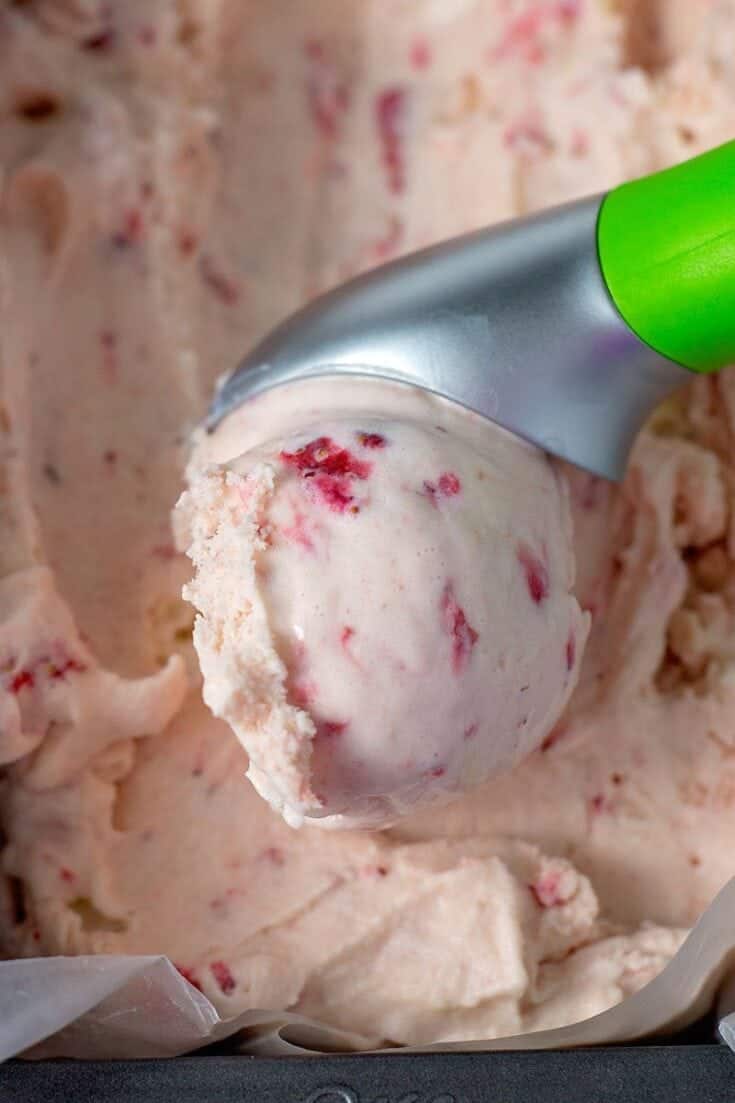 Homemade Strawberry Ice Cream Ice Cream Maker Recipe