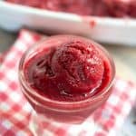 homemade Cherry Limeade Sorbet